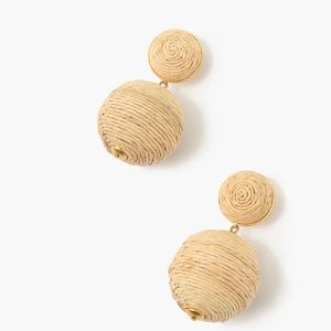 Tuckernuck - Raffia Lantern Earrings never worn